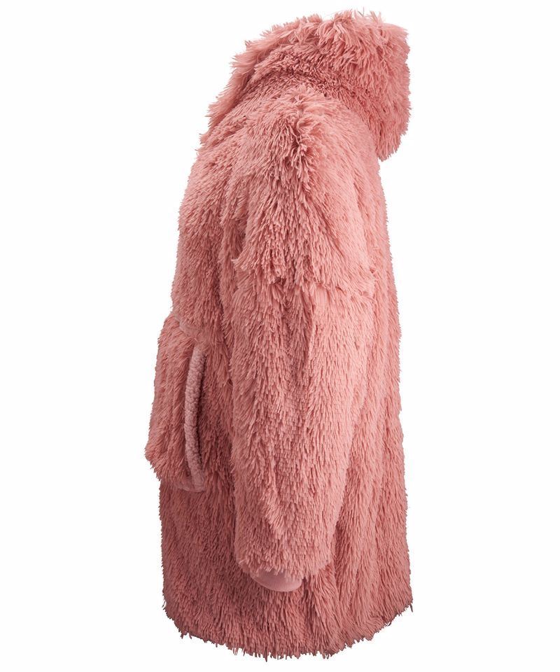 Urban Crux Oversized Cosy Reversible Shaggy Sherpa Hoodie